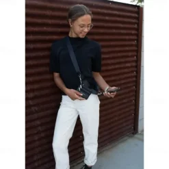 Phone Strap with Zippered Pouch Adjustable Nylon Canvas Crossbody Lanyard Detachable Wristlet & Innovative Hanging Phone Card