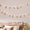 Photo Clip String Lights 3M LED Fairy Lights Outdoor Wedding Decoration Battery Operated Christmas Patio Wedding Decoration Party Home