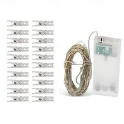 Photo Clip String Lights 3M LED Fairy Lights Outdoor Wedding Decoration Battery Operated Christmas Patio Wedding Decoration Party Home