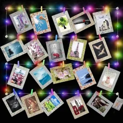 Photo Clip String Lights 3M LED Fairy Lights Outdoor Wedding Decoration Battery Operated Christmas Patio Wedding Decoration Party Home