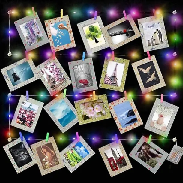 Photo Clip String Lights 3M LED Fairy Lights Outdoor Wedding Decoration Battery Operated Christmas Patio Wedding Decoration Party Home