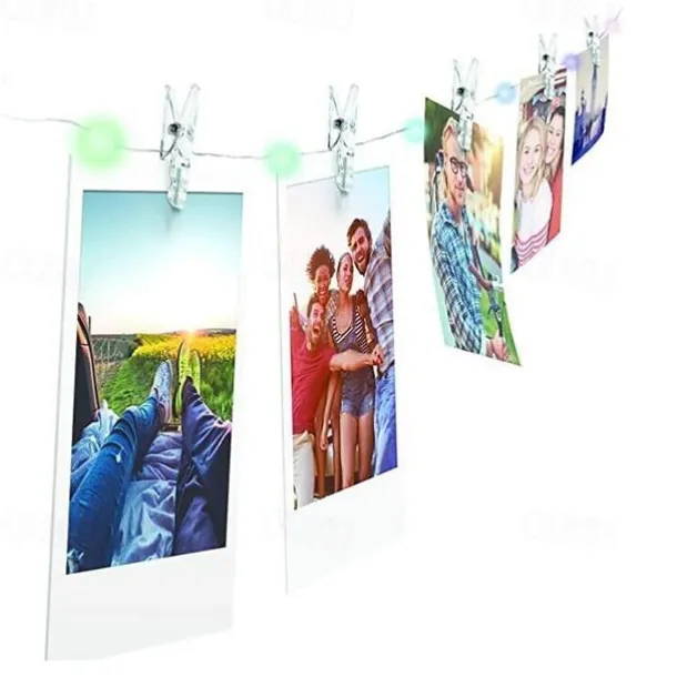 Photo Clip String Lights 3M LED Fairy Lights Outdoor Wedding Decoration Battery Operated Christmas Patio Wedding Decoration Party Home