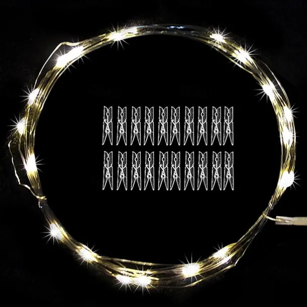 Photo Clip String Lights 3M LED Fairy Lights Outdoor Wedding Decoration Battery Operated Christmas Patio Wedding Decoration Party Home