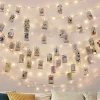 Photo Clip String Lights 10M with 100 Clips LED Fairy Lights for Dorm Party Garland Christmas Decoration Party Wedding Christmas String Lights