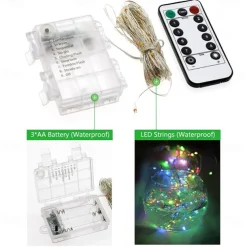 Photo Clip String Lights 10M with 100 Clips LED Fairy Lights for Dorm Party Garland Christmas Decoration Party Wedding Christmas String Lights