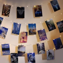 Photo Clip String Lights 10M with 100 Clips LED Fairy Lights for Dorm Party Garland Christmas Decoration Party Wedding Christmas String Lights