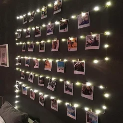 Photo Clip String Lights 10M with 100 Clips LED Fairy Lights for Dorm Party Garland Christmas Decoration Party Wedding Christmas String Lights