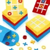 30-piece 30-Piece Felt Tic Tac Toe Family Game Set Mini Board Games for Birthday Party Favors Goodie Bags and End-of-Year Gifts