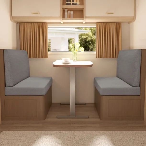 2-Piece RV Dinette Cushion Covers Stretch T-Shaped Sofa Cushion Covers - Elastic Slipcovers for Camper Seats - Durable and Easy to Fit RV Furniture Protection