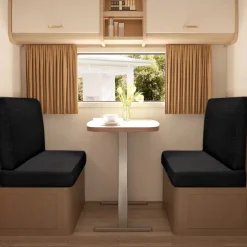 2-Piece RV Dinette Cushion Covers Stretch T-Shaped Sofa Cushion Covers - Elastic Slipcovers for Camper Seats - Durable and Easy to Fit RV Furniture Protection