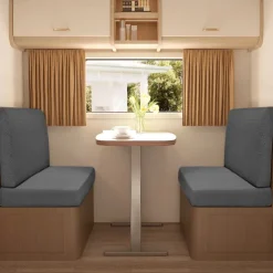 2-Piece RV Dinette Cushion Covers Stretch T-Shaped Sofa Cushion Covers - Elastic Slipcovers for Camper Seats - Durable and Easy to Fit RV Furniture Protection