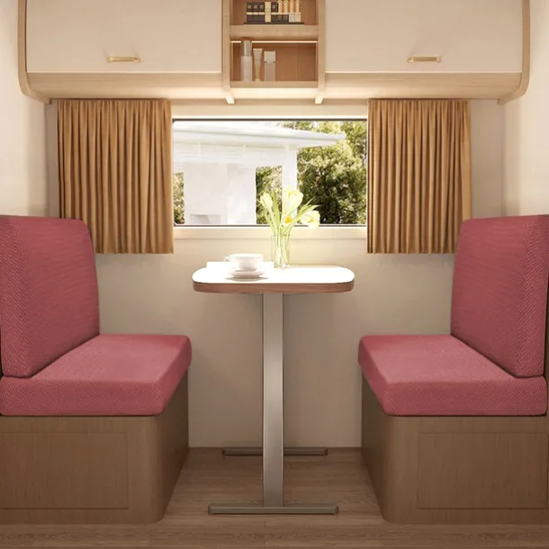 2-Piece RV Dinette Cushion Covers Stretch T-Shaped Sofa Cushion Covers - Elastic Slipcovers for Camper Seats - Durable and Easy to Fit RV Furniture Protection