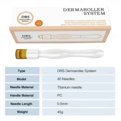 40Pins DRS Derma Stamp 0.5mm / 1.5mm Titanium Steel Microneedling Skincare For Small Areas