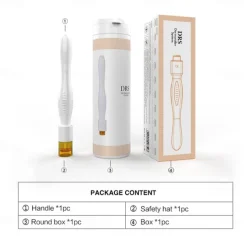 40Pins DRS Derma Stamp 0.5mm / 1.5mm Titanium Steel Microneedling Skincare For Small Areas