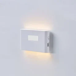PIR Motion Sensing Night Light USB Rechargeable LED Human Body Sensing Night Light Smart Light Control Wall Lamp for Room Wall Wardrobe Home Bathroom Shoe Cabinet Bedroom Lighting