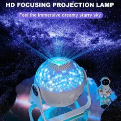 Planetarium Projector Lights Galaxy Projection 7 in 1 with 360 Rotating Nebula Moon Night Lamp Planet Aurora for Baby Bedroom Ceiling Game Room Party Bar