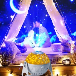 Planetarium Projector Lights Galaxy Projection 7 in 1 with 360 Rotating Nebula Moon Night Lamp Planet Aurora for Baby Bedroom Ceiling Game Room Party Bar