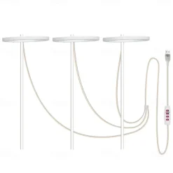 Plant Light Angel Ring Fleshy Fill light USB Colored Full Spectrum LED Bonsai Indoor Timed Dimming Growth Light is Suitable For Indoor Plants Potted Meat Fish Tank Plants 1PC