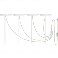 Plant Light Angel Ring Fleshy Fill light USB Colored Full Spectrum LED Bonsai Indoor Timed Dimming Growth Light is Suitable For Indoor Plants Potted Meat Fish Tank Plants 1PC