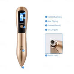 Plasma Pen Laser Tattoo Mole Removal Machine LCD Rechargeable Face Care Skin Tag Removal Freckle Wart Dark Spot Remover
