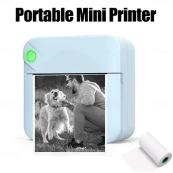 Pocket Mini Printer Portable Wireless BT Thermal Photo For IOS Android Mobile Phone, Inkless Printing Gift Study Notes Label Receipt,For The Big Game