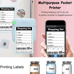 Pocket Mini Printer Portable Wireless BT Thermal Photo For IOS Android Mobile Phone, Inkless Printing Gift Study Notes Label Receipt,For The Big Game
