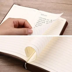 Pocket notepad portable retro pattern pu leather notebook diary notepad stationery gift