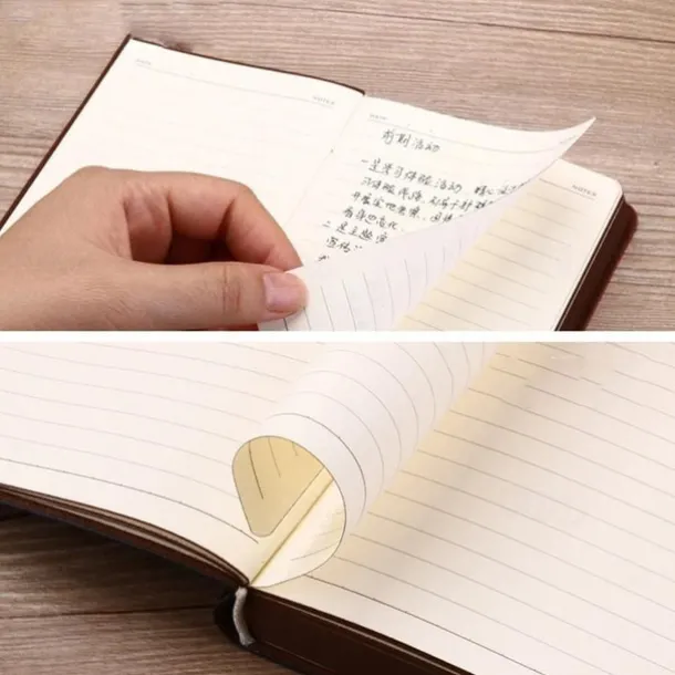 Pocket notepad portable retro pattern pu leather notebook diary notepad stationery gift