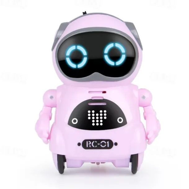 Pocket RC Robot Talking Interactive Dialogue Voice Recognition Record Singing Dancing Telling Story Mini RC Robot Toys Gift