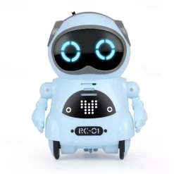 Pocket RC Robot Talking Interactive Dialogue Voice Recognition Record Singing Dancing Telling Story Mini RC Robot Toys Gift
