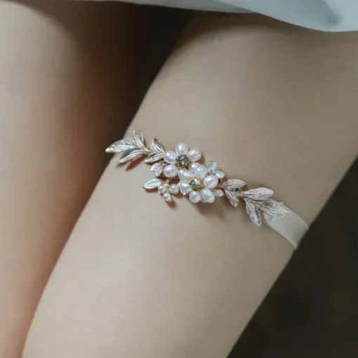 Polyester Fashion Wedding Garter With Pearls / Gore Garters Wedding / Party / Evening