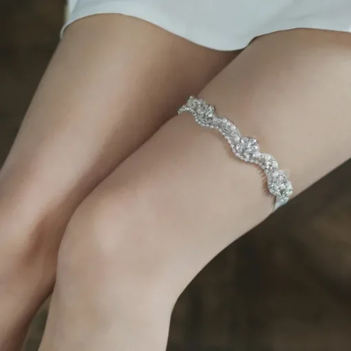 Polyester Fashion Wedding Garter With Rhinestone Garters Wedding / Party / Evening