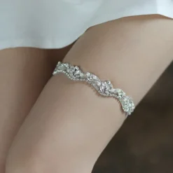 Polyester Fashion Wedding Garter With Rhinestone Garters Wedding / Party / Evening