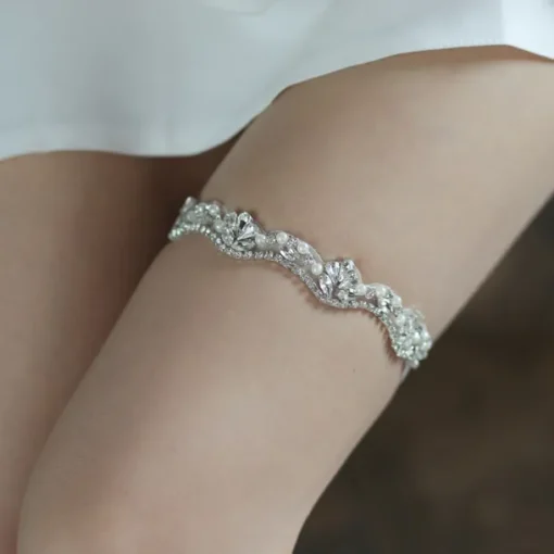 Polyester Fashion Wedding Garter With Rhinestone Garters Wedding / Party / Evening