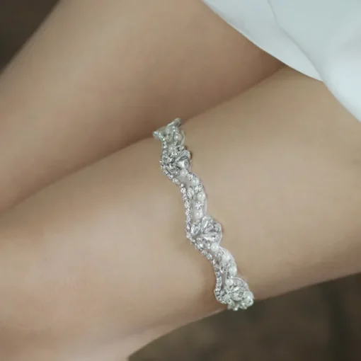 Polyester Fashion Wedding Garter With Rhinestone Garters Wedding / Party / Evening