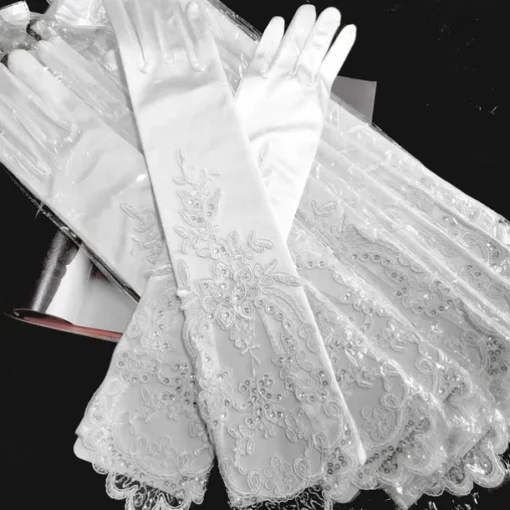 Polyester Knee-Length Glove Party / Evening / Stylish With Pure Color / Trim Wedding / Party Glove