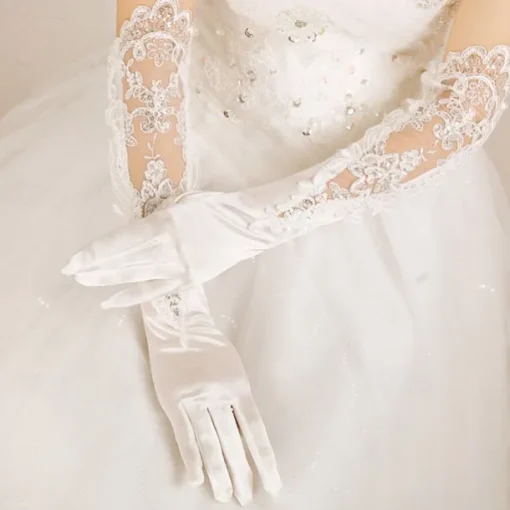 Polyester Knee-Length Glove Party / Evening / Stylish With Pure Color / Trim Wedding / Party Glove