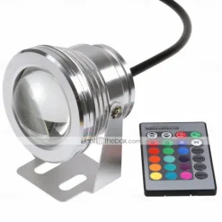 Pond Lights Underwater Fountain Light LED Submersible Spotlight RGB 16Colors Waterproof with Remote Control 10W DC12V Outdoor Garden Landscape Light 1PC 2PCS