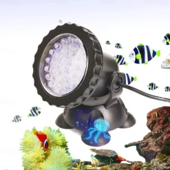 Pond Pool Lights 4/6/8 W Underwater Lights Waterproof Remote Controlled Decorative Color-changing 12V Suitable for Vases & Aquariums 36 LED Beads 1pc