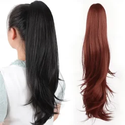 Ponytail Extension Claw for Women Curly Hair Piece 24 Synthetic Pony Tail Hair Extensions Very Long & Voluminous Curled Wavy Heat-Resisting