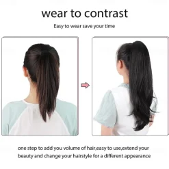 Ponytail Extension Claw for Women Curly Hair Piece 24 Synthetic Pony Tail Hair Extensions Very Long & Voluminous Curled Wavy Heat-Resisting