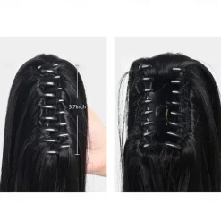 Ponytail Extension Claw for Women Curly Hair Piece 24 Synthetic Pony Tail Hair Extensions Very Long & Voluminous Curled Wavy Heat-Resisting