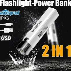 Portable 2 IN 1 990000LM Ultra Bright G3 Tactical LED Flashlight Torch Light Outdoor Lamp Camping Tactics Flash USB Rechargeable