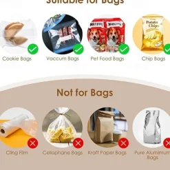 Portable Bag Heat Sealer, Plastic Package Storage Bag Snack Sealer Clip Mini Sealing Machine Handy Sticker Seal For Food Snack Gadgets