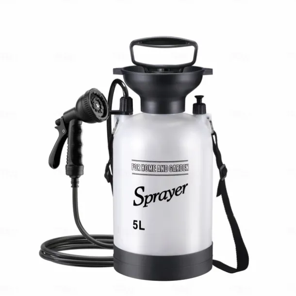 Portable Camping Shower, 10 Spray Modes, Insulated Pressure Sprayer, Warm Water Outdoor Shower for Hiking, Beach, Pet Washing