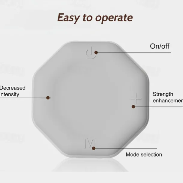 Portable Cordless TENS Massage Patch Pain Relief Muscle Stimulation Patch Rechargeable with Charging Case Electric Pulse Patch for Relaxation