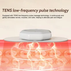 Portable Cordless TENS Massage Patch Pain Relief Muscle Stimulation Patch Rechargeable with Charging Case Electric Pulse Patch for Relaxation