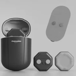 Portable Cordless TENS Massage Patch Pain Relief Muscle Stimulation Patch Rechargeable with Charging Case Electric Pulse Patch for Relaxation