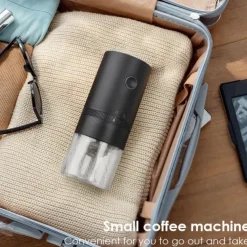Portable Electric Coffee Grinder - USB Rechargeable, Professional Ceramic Grinding Core for Coffee Beans