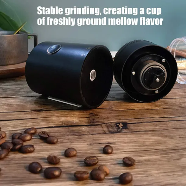 Portable Electric Coffee Grinder - USB Rechargeable, Professional Ceramic Grinding Core for Coffee Beans